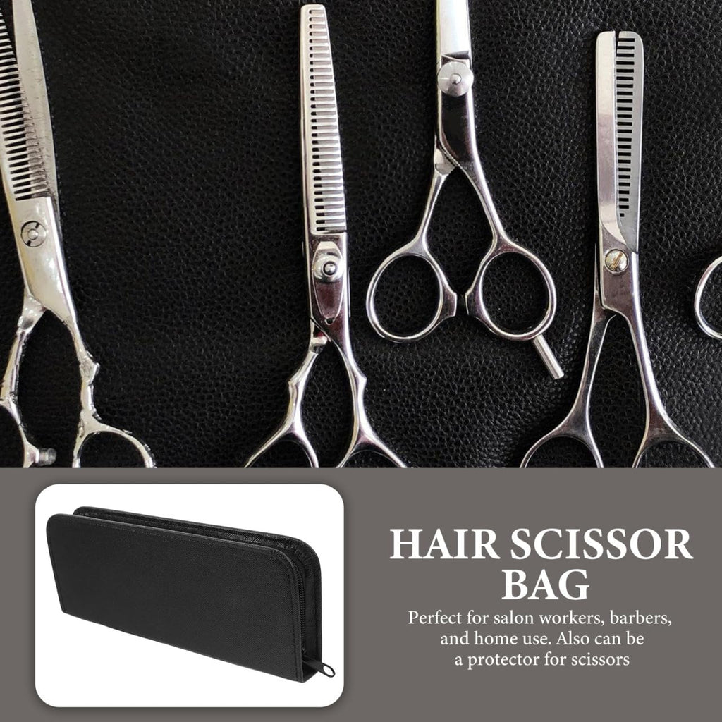 Hair Storage Bag Carrier Bag Zipper Case for Salon Barber and Home Use Portable Hairdressing Scissor Pouch 8.66 X 3.34 X 1.18 in