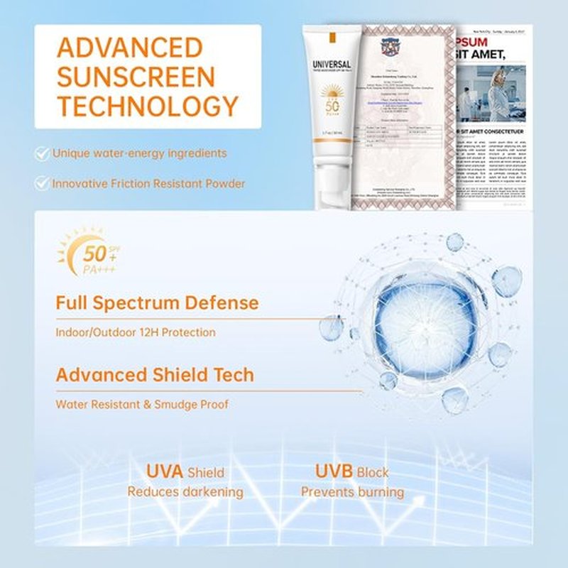 Skiennix Tinted Sunscreen SPF 50 - Sweat Resistant, Oil-Free, No White Cast, 1.7oz