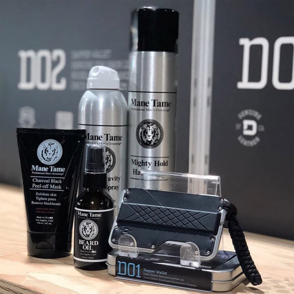 MANE TAME Beard Oil - Made with Certified Organic Hemp Oil - No Fuss Pump 1oz. Bottle - Softens Your Beard and Stops Itching - Great Beard Oil and Conditioner For Men