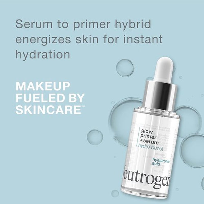 Neutrogena Hydro Boost Glow Booster Primer - Hydrating Serum-to-Primer Hybrid with Hyaluronic Acid | 1.0 fl. oz