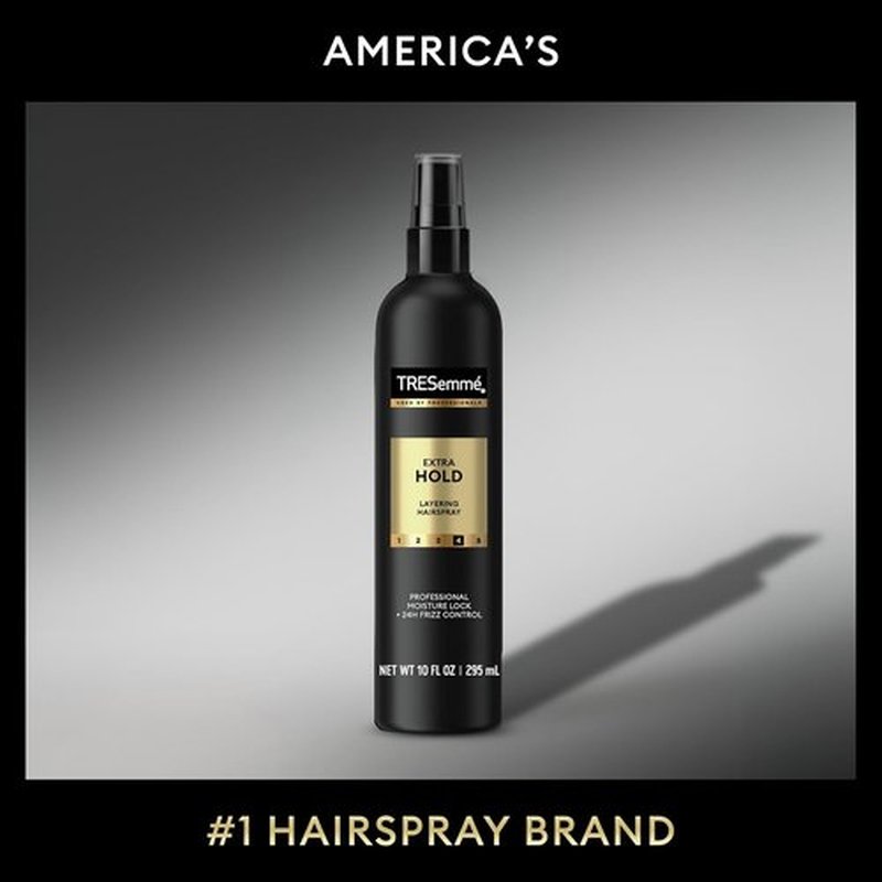 TRESemmé Extra Hold Hairspray - 24-Hour Frizz Control | 10 Fl Oz for All-Day Style