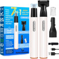 Dust2Oasis Nose Hair Trimmer for Men Women-2024 Professional All-in-1 Use for Nose Ear Hair Trimmer Clipper Pro-14,000RPM Motor,2 hrs Rechargeable Hair Trimmer Set with Dual Edge Blades