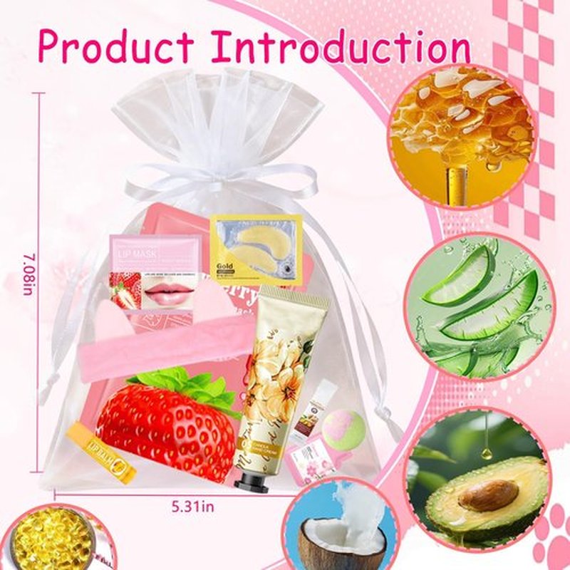 110 PCS Spa Party Supplies for Women, Spa Party Favors Include Face＆Lip Mask,Hand Cream,Under Eye Patches and Foot Bath Bombs,Spa Birthday Sleepover Party Supplies,Sleepover Party Gifts