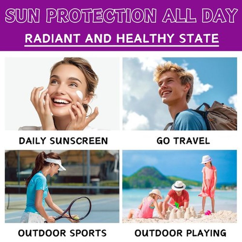 SPF 100 Sunscreen Duo Pack - 2Pcs 80G High SPF Sun Screen Protector for Face & Body - Waterproof Sport Sunscreen Lotion Travel Friendly
