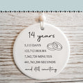 14th Wedding for Her or Him, 14 Years Marriage Gift for Couple, Ivory Anniversary Present for Wife Husband