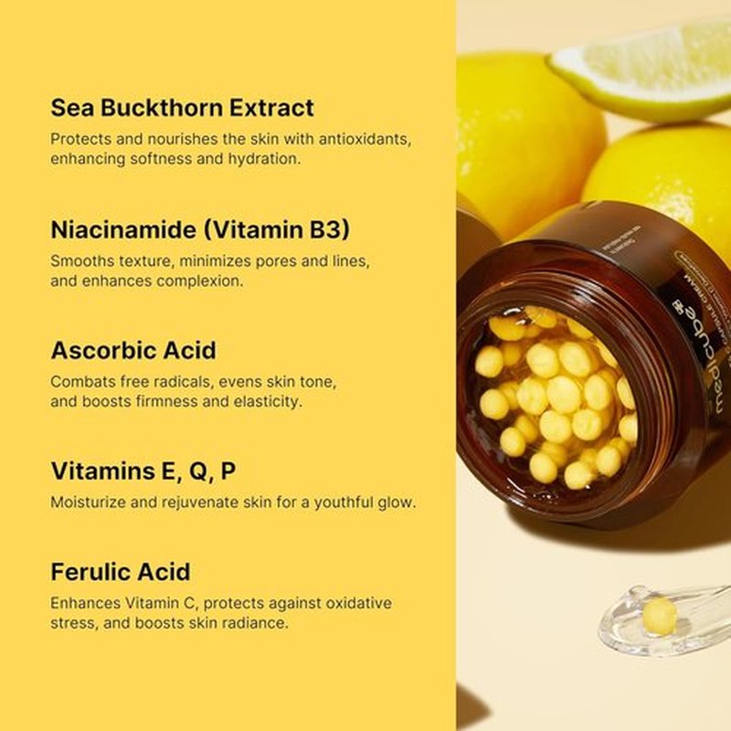 Medicube Flawless Skin Vitamin C Golden Capsule Moisturizer & 7,500 PPM Exosome Serum