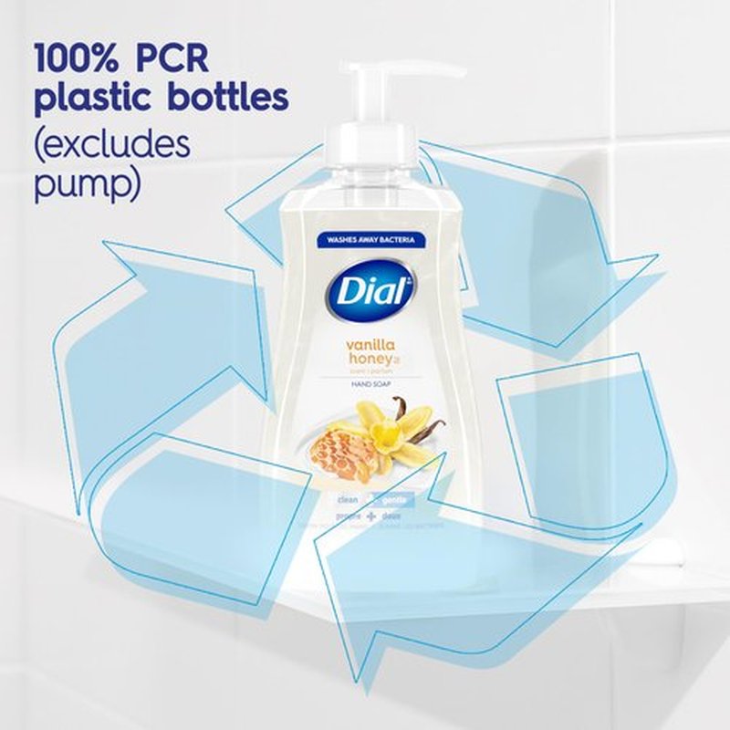 Dial Liquid Hand Soap, Vanilla Honey Scent, 52 Fl Oz Hand Soap Refill (Pack of 3), Dermatologist-Tested, Gentle Formula