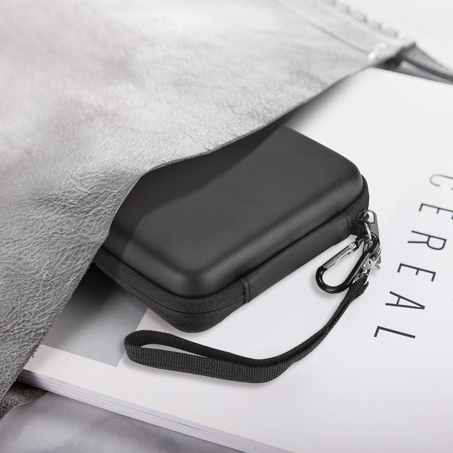 ProCase External Hard Drive Travel Case for 2.5" HDD/SSD -Black