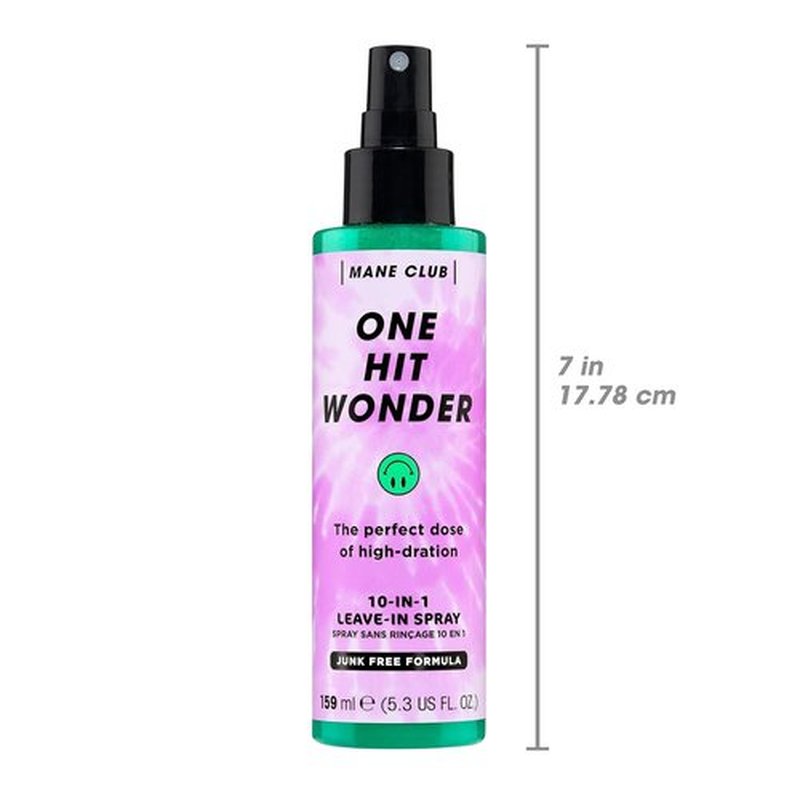 Mane Club One Hit Wonder Leave-In Spray - 10-in-1 Formula, Cruelty-Free & Vegan, 5.3 Oz