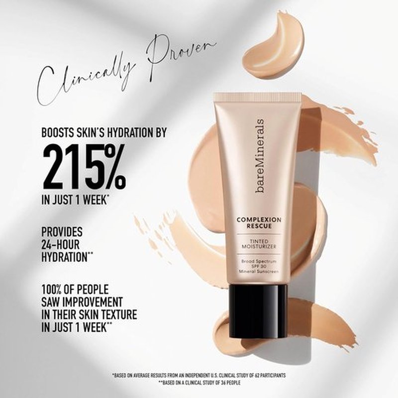 bareMinerals Complexion Rescue Tinted Hydrating Gel Cream - SPF 30, Lightweight & Moisturizing