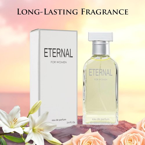 Eternal Eau De Parfum for Women - Refreshing Citrus Floral & Musk Blend | 3.4 oz Gift-Ready Bottle