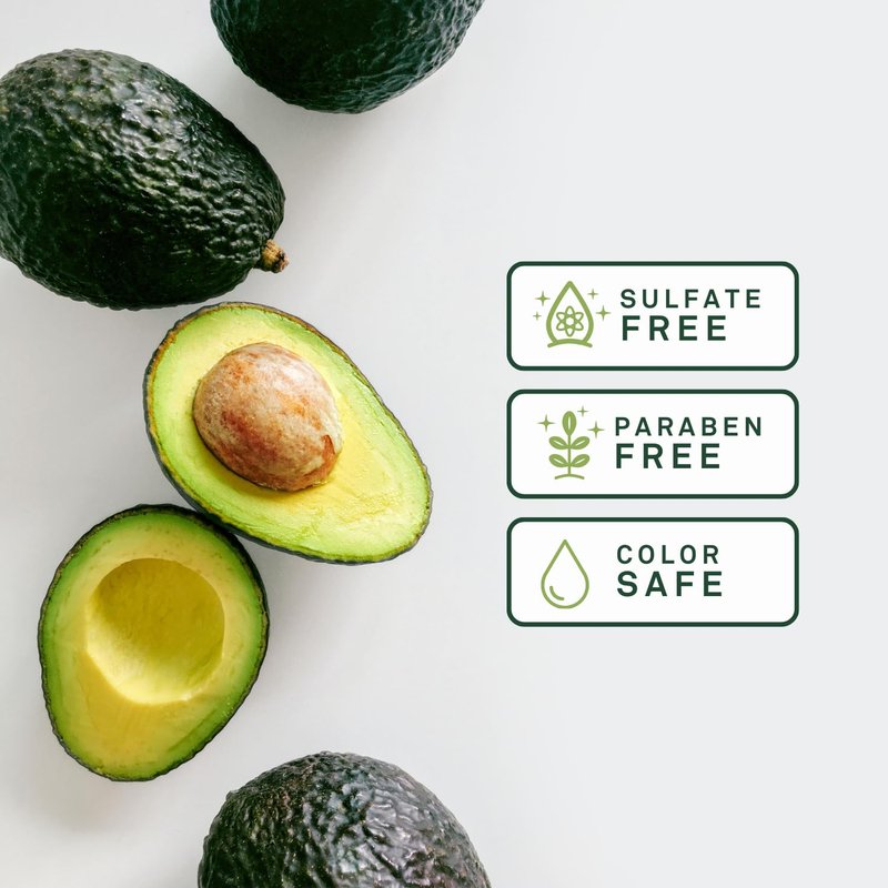 Eva + Avo Organic Scalp Oil with Avocado for Dry, Flaky & Itchy Scalp | Soothing Hair & Scalp Treatment for All Hair Types | Sulfate Free | Rose Scent | 2 Fl Oz