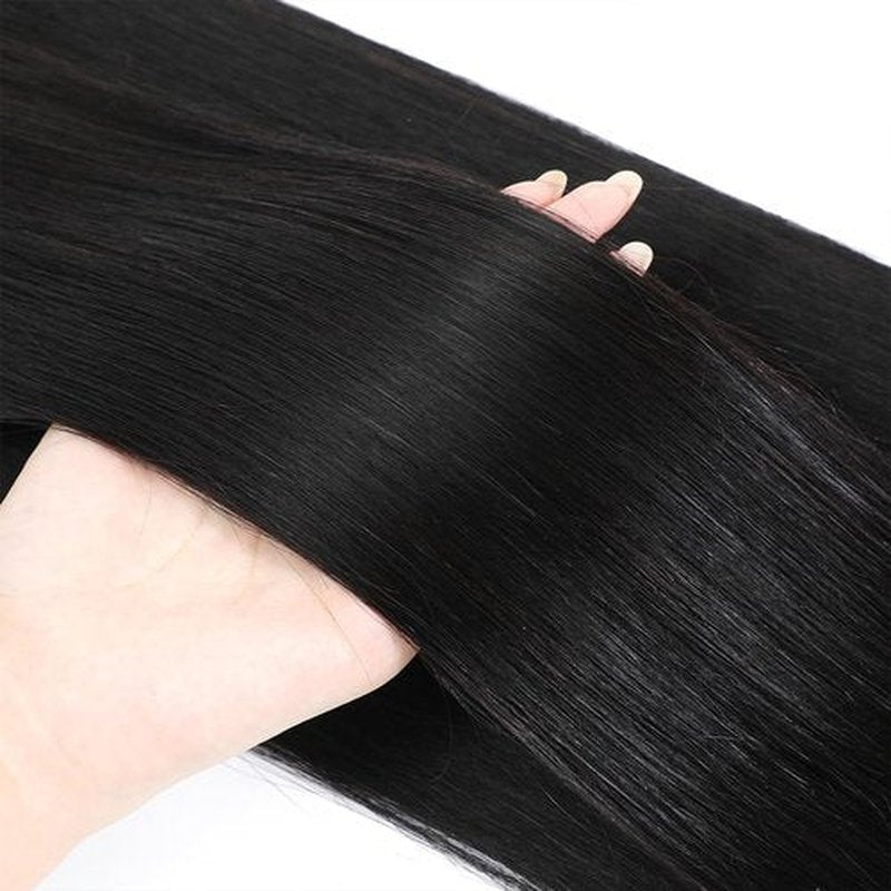 Missking 16A Raw Human Hair Bundles 100% Burmese Virgin Straight Bundles Human Hair, Sliky Boutique Extensions, Can Be Dyed and Restyled, Full Ends, Vertical Smooth (Straight 1 Bundle, 26 Inch)