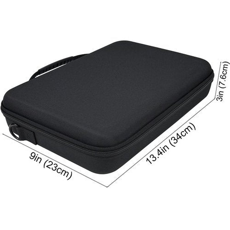 Neehows Barber Bag Hard Travel Barber Case for Hair Clippers with Adjustable Shoulder Strap, Large Clipper Carrying Case Storage Organizer Box for Hair Cutting Supplies -Black