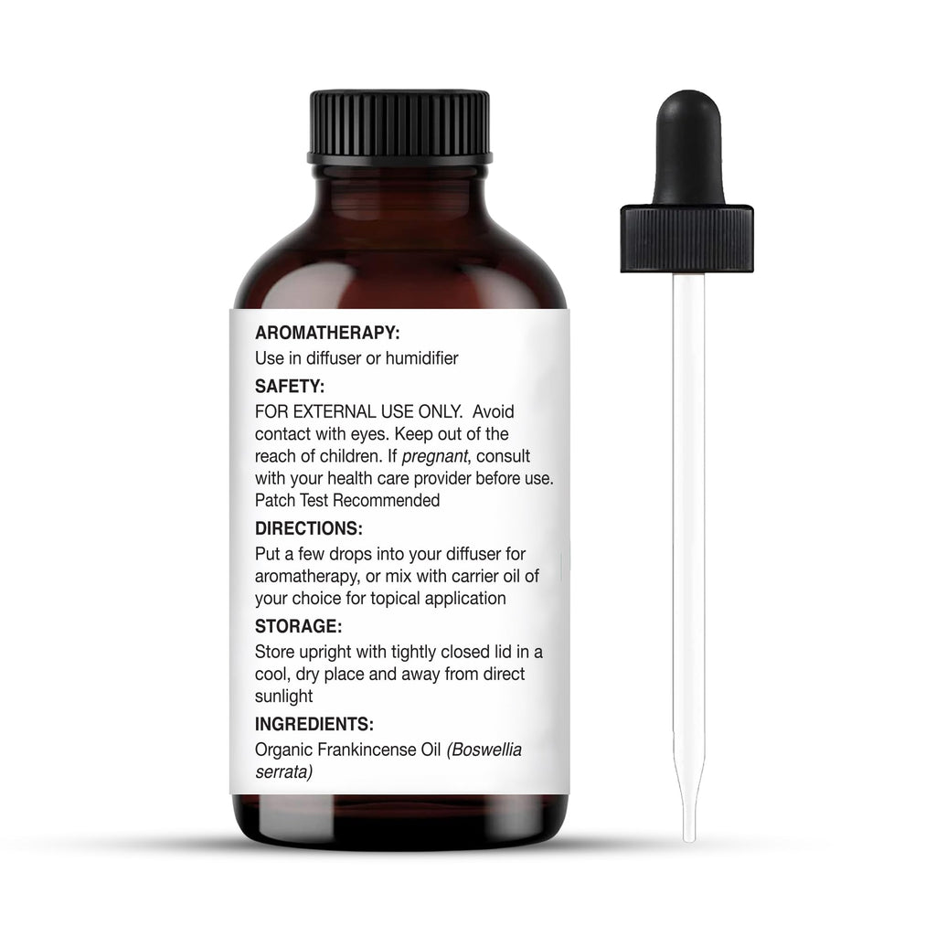 Majestic Pure Organic Frankincense Essential Oil with Glass Dropper - 1 Fl Oz - 100% Pure and Natural Frankincense Oil - Premium Grade Essential Oils for Diffuser, Aromatherapy, Soap and Candle Making
