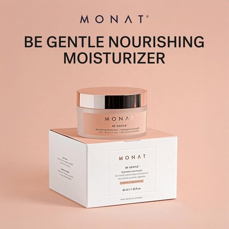 MONAT Be Gentle Nourishing Moisturizer - Hydrating Face Cream with Hyaluronic Acid & Plant Stem Cells | 1.52 fl oz / 45 ml