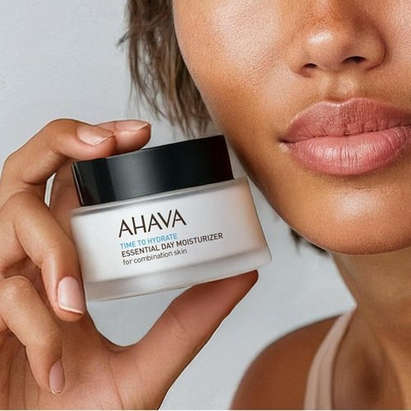 AHAVA Essential Day Moisturizer - Hydrating Anti-Aging Facial & Neck Cream with Aloe Vera, 1.7 oz