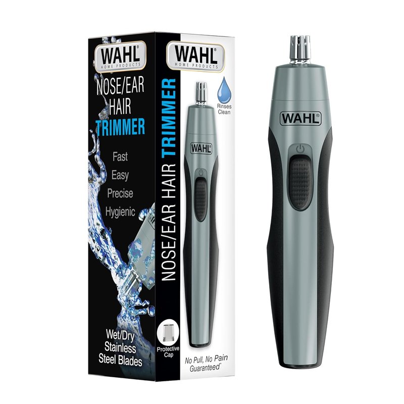 Wahl Precision Ear and Nose Hair Trimmer - Battery Operated, Hygienic & Rinseable Blade, Travel-Friendly