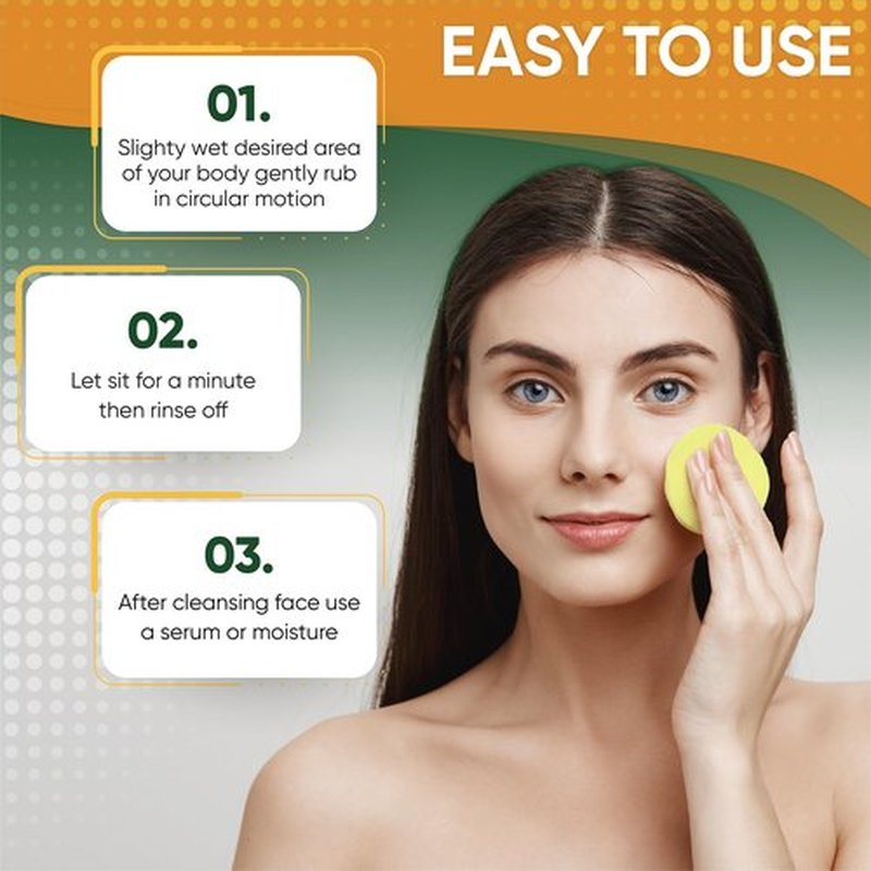 AMVital Turmeric Kojic Acid Cleansing Pads - Cleansing Face Pads - Nourishing Single-Use Turmeric & Kojic Acid Pads