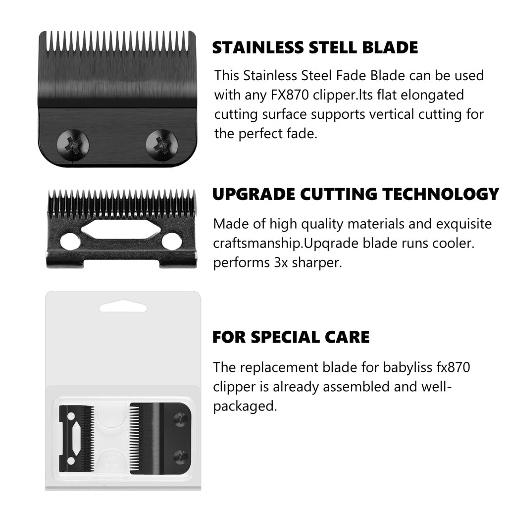 Replacement DLC Blade Compatible with BaBylissPRO FX870 Series and FX825 Outlining Hair LoPROFX Trimmers FX880