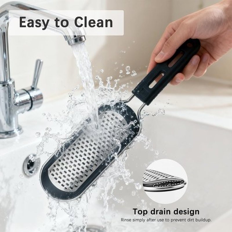 FREATECH 2-in-1 Nano Glass & Stainless Steel Foot File - Professional Callus Remover for Smooth Heel Care