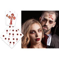 Bite Mark Temporary Tattoo Kits – Vampire Costume Kit - 4pk of Bite Marks & Branded Cross - Easier than Make-Up - MADE in USA (Bite Marks 4pk)