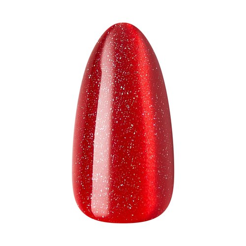 KISS Voguish Fantasy Holiday Press On Nails Almond, ‘Carol for You’, Red, Medium, No Damage To Natural Nails, Pink Gel Nail Glue (2g), Mini Nail File, Manicure Stick, & 28 Fake Nails