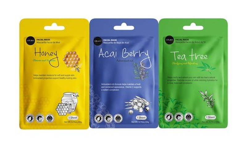 Celavi | Korean Moisturizing Facial Sheet Mask Variety Set - Classic 12 Count (Pack of 2)