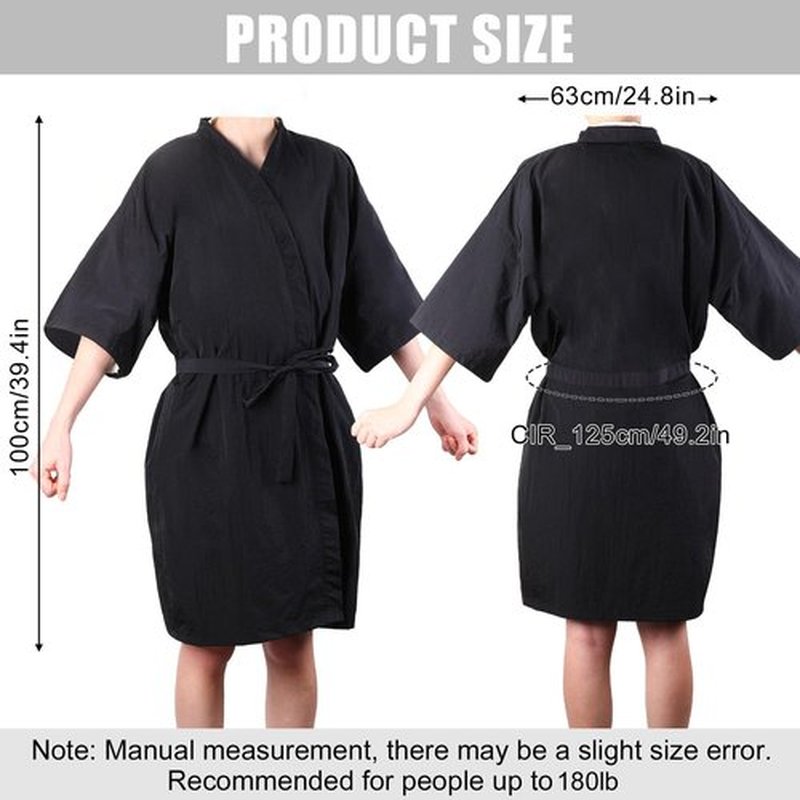 Pasimy 10 Pieces Salon Client Gown Hair Salon Smocks Capes Haircut Cape Salon Robes for Client Barber Apron Cover for Stylist(No Pocket Black)