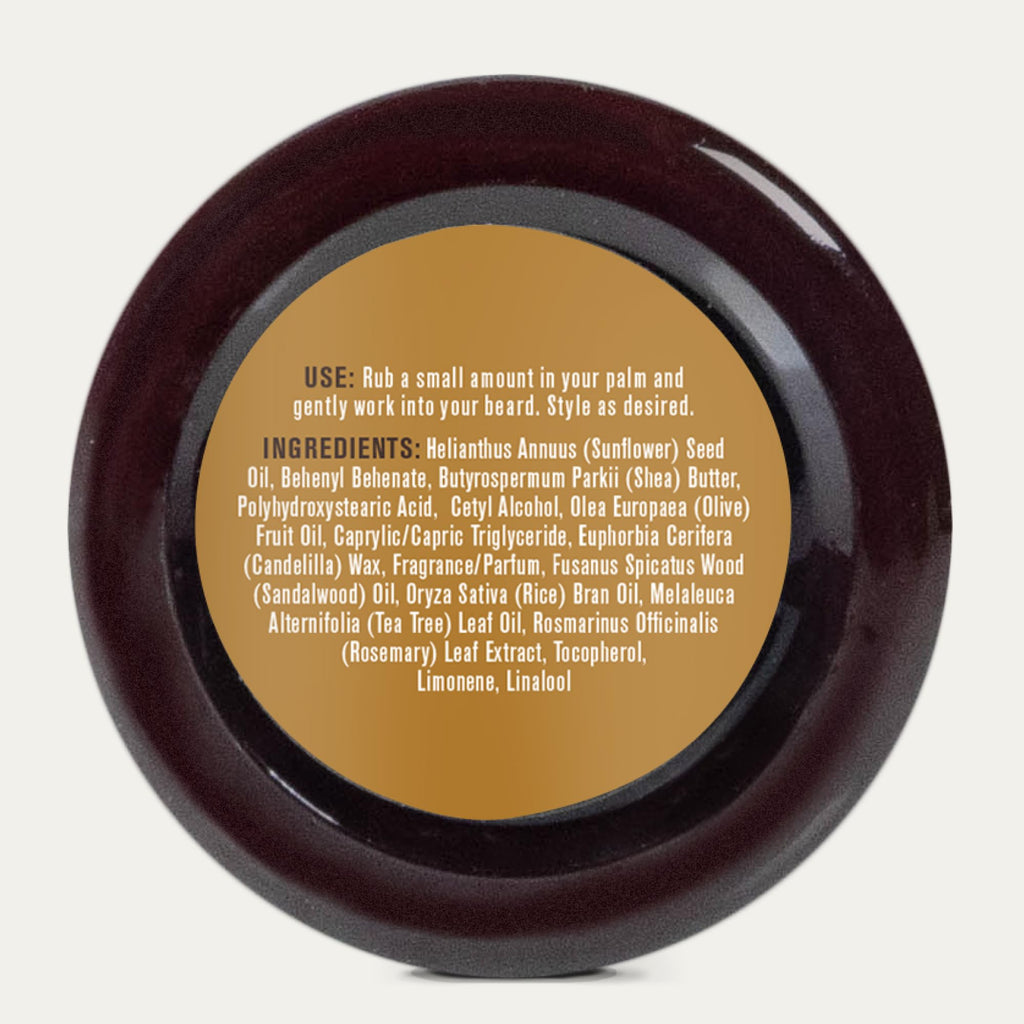Every Man Jack Beard Styling Balm - Light Sandalwood Scent - Moisturize, Strengthen, & Style Your Beard - Medium Hold - Naturally Derived Ingredients like Candelilla Wax & Shea Butter - 2 oz (2 pack)