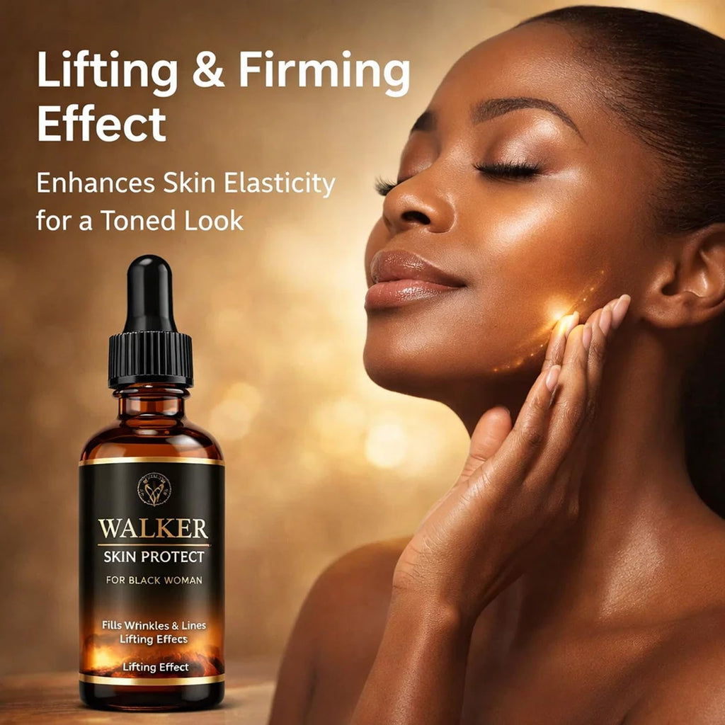 Walker Skin Protect Serum, 60ml Walker Skin Protector for Black Women, For Wrinkles and Fine Lines, Anti-Aging Face Serum, Lifting Effect, Fills Wrinkles & Lines (2pcs)
