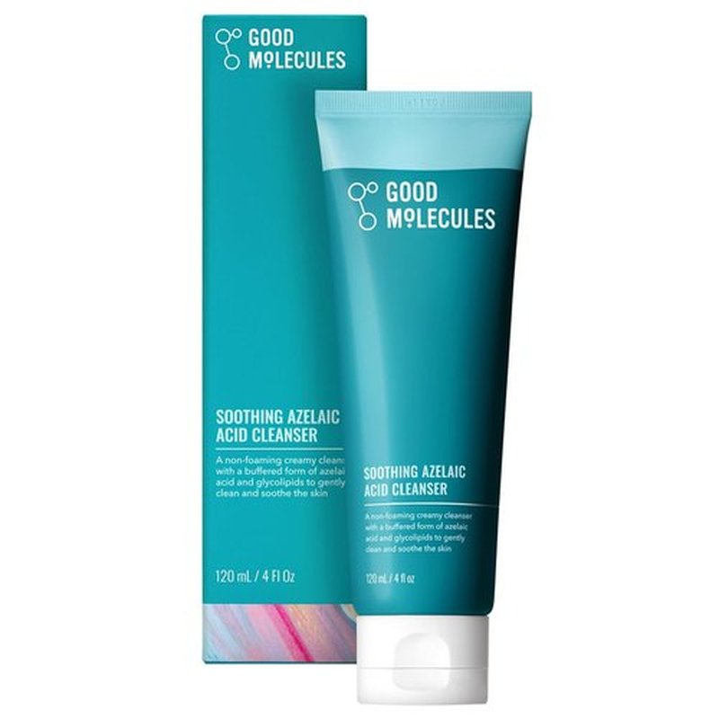 Good Molecules Soothing Azelaic Acid Cleanser - Gentle Non-Foaming Face Wash for Oily & Sensitive Skin - 120 ml