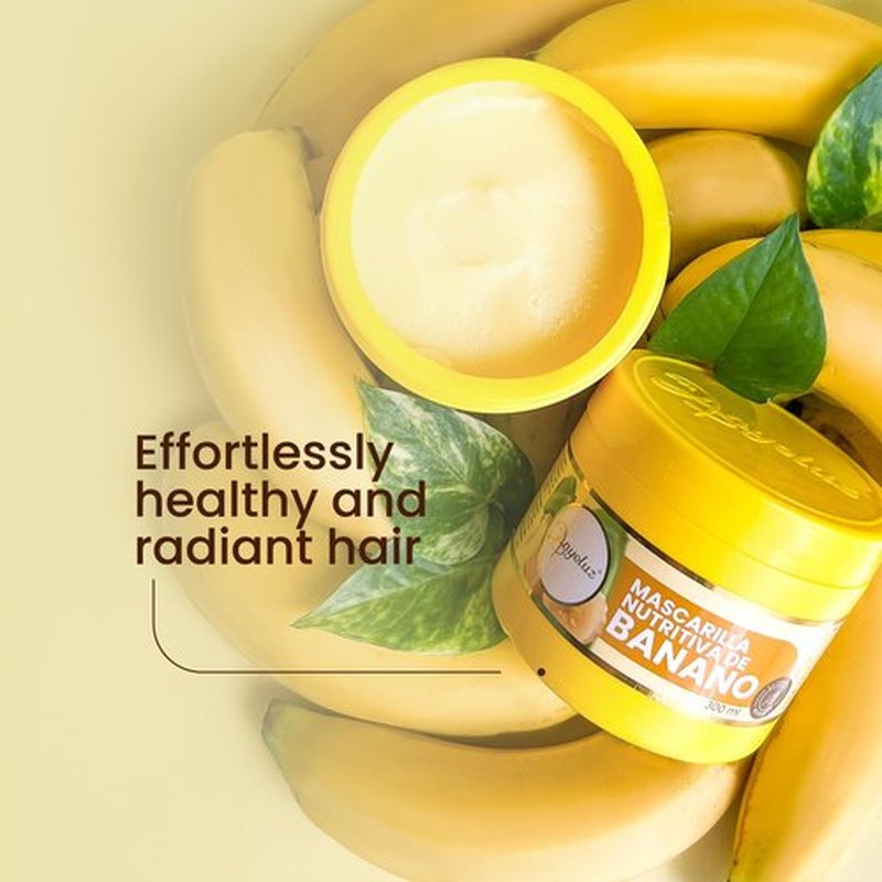 ANYELUZ Intensive Banana Hair Mask - Deep Repair and Hydration for Damaged and Dry Hair