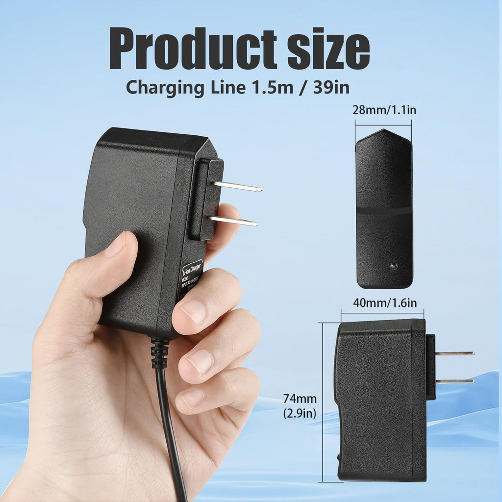 12v Jump Starter Charger for Yongdong Maxx Power Supply with Yongdong Max J7CCE/J7CE 800A Peak Power Supply, Equipped with a 120PSI Air Compressor, Providing 3.1A ，12V Power Cord