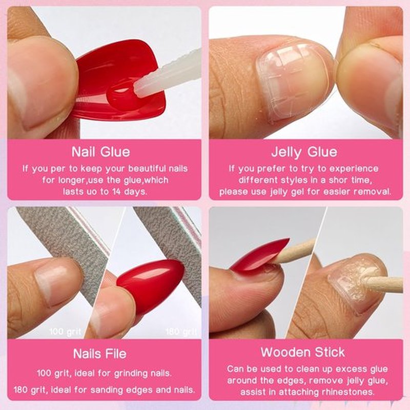 LuckForever 360pc Almond Press on Nails Short Fake Nails Nude Glue on Nails XS Short Acrylic Nails Press ons Nail Almond Artificial Fingernails Nude False Nails Tips with Nail Glue Adhesive File