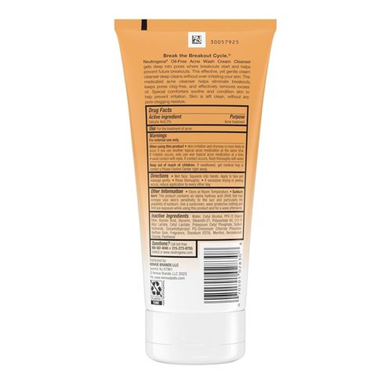 Neutrogena Oil-Free Acne Face Wash - 2% Salicylic Acid Treatment for Acne-Prone Skin | 6.7 fl. oz