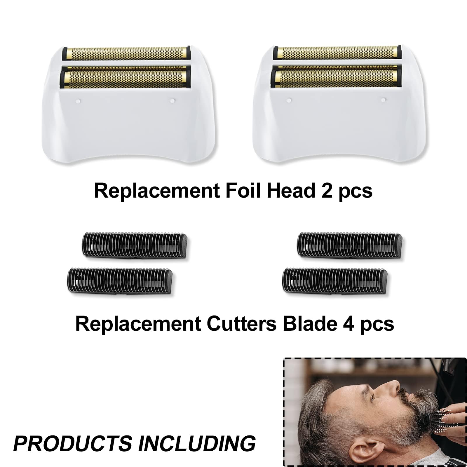 Replacement Foil & Cutter for Andis reSURGE Shaver 17300,White