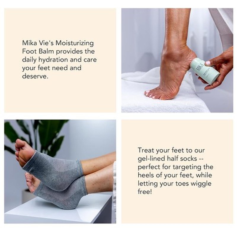 Skiennix Foot Balm & Socks - Moisturizer for Dry, Cracked Feet | Urea Cream for Soft, Exfoliated Skin