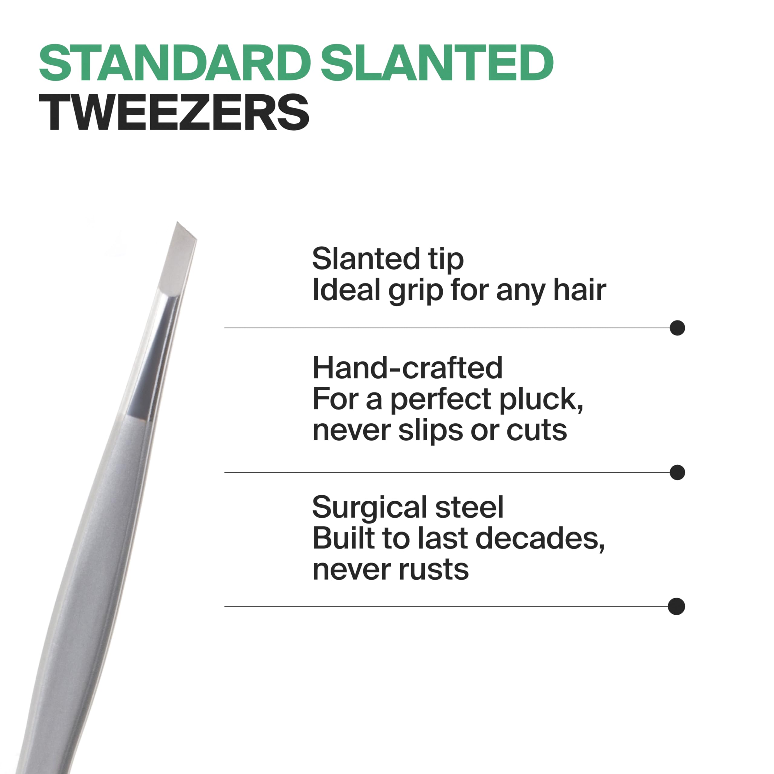 GERMANIKURE Slanted Tweezers in Cork Case - Made in Solingen Germany
