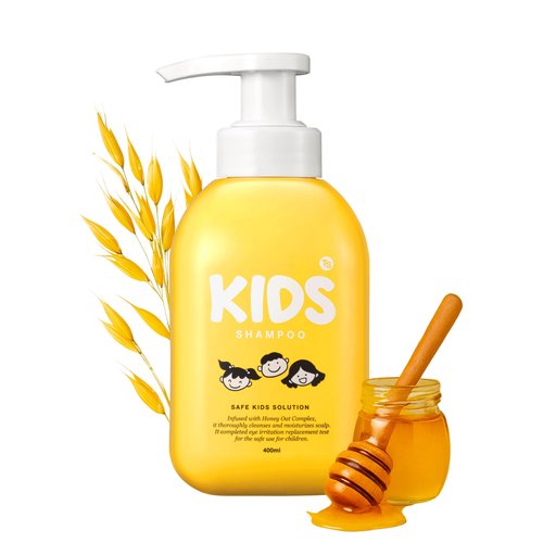 TS Kids Shampoo – Tear-Free, Sulfate-, Paraben-, Silicone- & Allergen-Free | 14.1 fl oz / 400ml | Gentle Korean Kids Hair Care