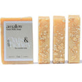 Amallow Premium Goat Milk Soap Bars - For Dry Skin, Gentle, Organic & Soothing - Made with Real Goat Milk - Large 5 OZ (Pack of 4) - (Oats and Honey)