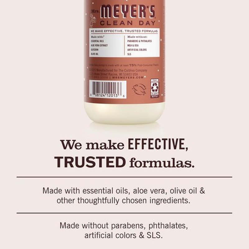Mrs. MEYER'S Clean Day Liquid Hand Soap, Gingerbread Scent, 12.5 fl oz (Pack of 3)