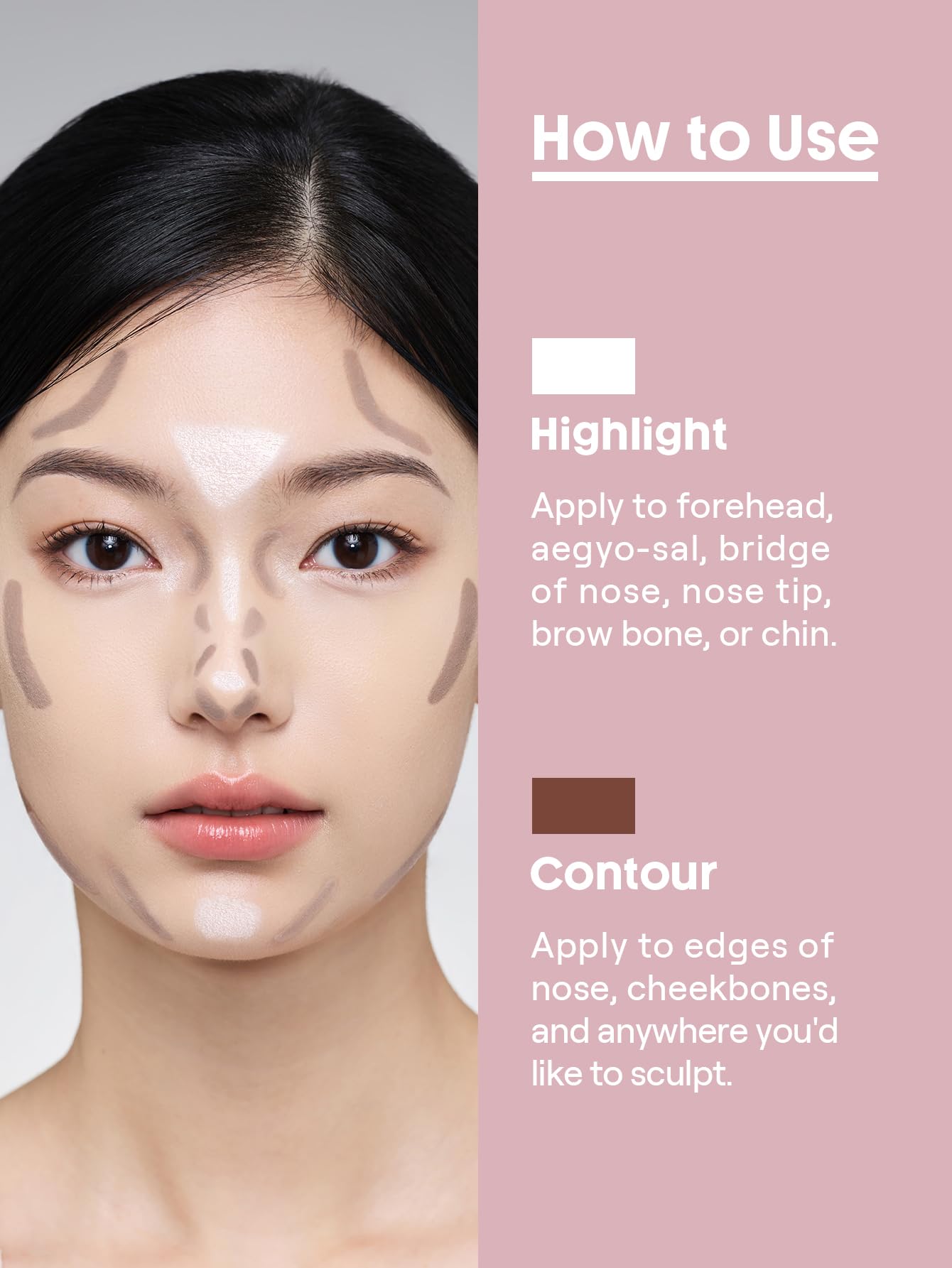 SHEGLAM Fine Line 2-In-1 Nose Contour & Highlight Pen Long Lasting Waterproof Cream Bronzer & Highlight Sticks