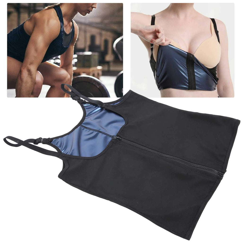 Women Waist Trainer Vest, Zipper Fitness Body Shaper Sweat Breathable Fat Burning Shapewear