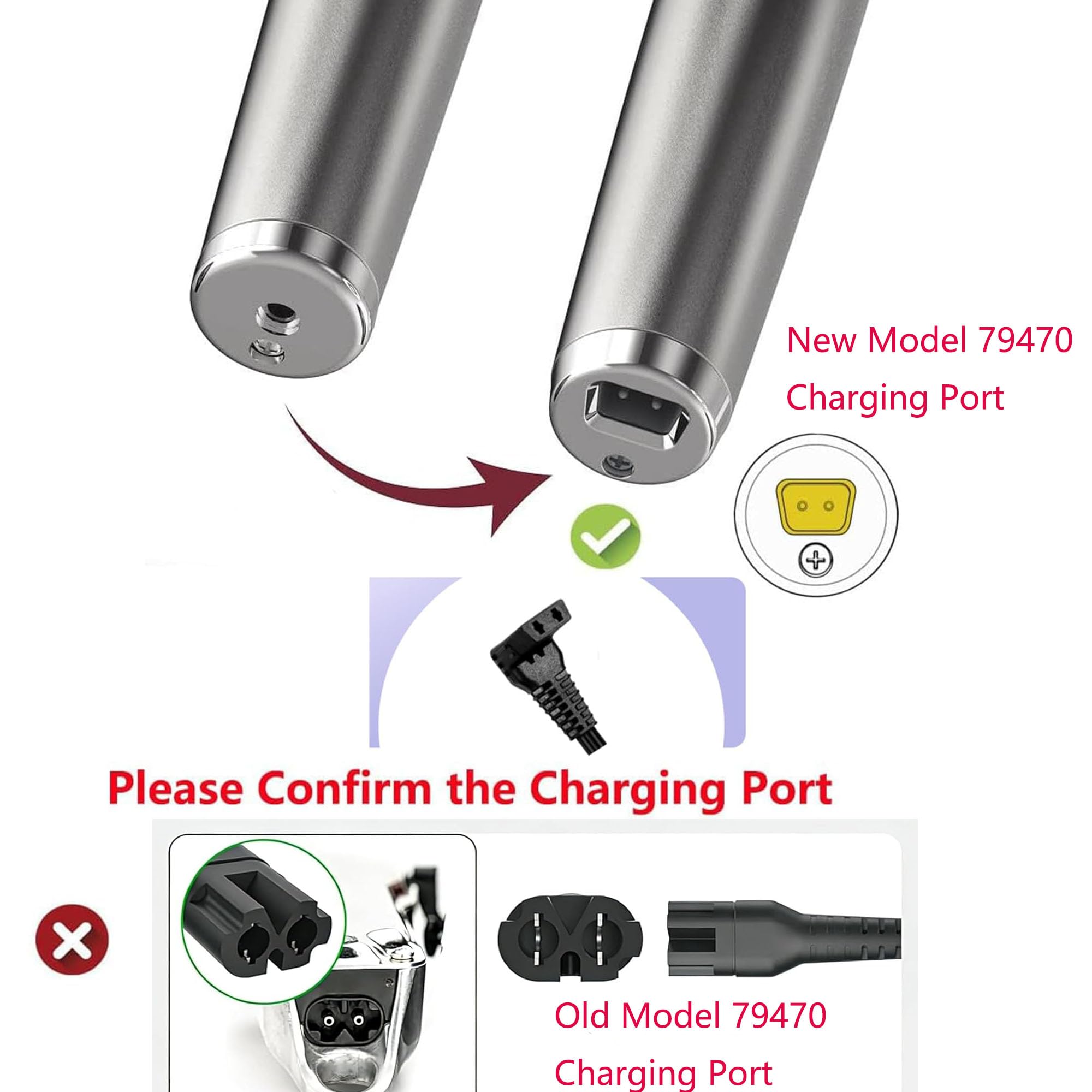 Gaolaoz Power Adapter Charger Cord Compatible with Wahl Cordless Hair Clippers Model 79470,6245LP Charger