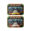 Western Republic Hyper Foaming Soap Bar | Birchwood, Eucalyptus & Alpine Sage and Tropic Rum & Nautical Sea Salt | Hydrating & Anti-Aging Ingredients | (2 Pack) | Made in USA