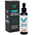 VOLT Grooming Surf Sea Salt Spray for Men, Hair & Beard Natural Volumizing Texture Spray with Activated Charcoal, Sea Kelp, Aerosol Free Hair Texturizer, Fragrance Free, 2.7 Fl Oz TSA Travel Bottle