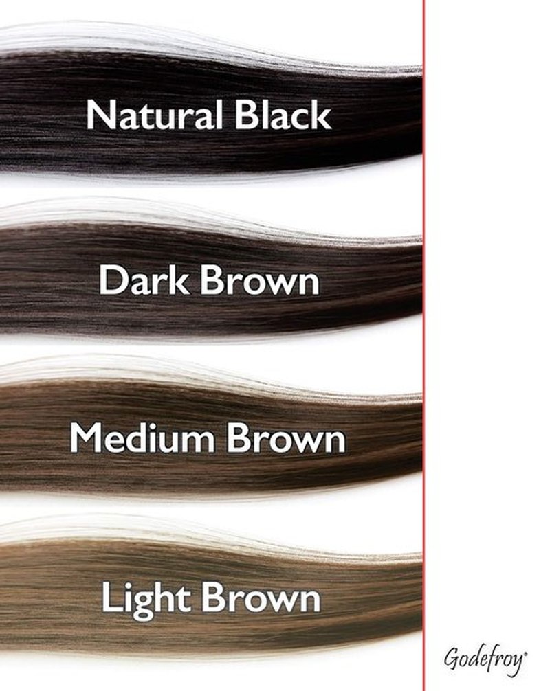 Godefroy Hair Color Kit - Dark Brown Spot Coloring for Gray Coverage | 4-Application Pack