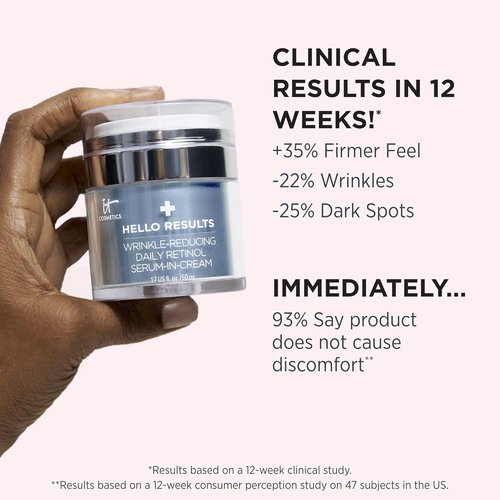 IT Cosmetics Hello Results Retinol Serum-in-Cream - Firming Anti-Aging Face Cream with Niacinamide & Vitamins