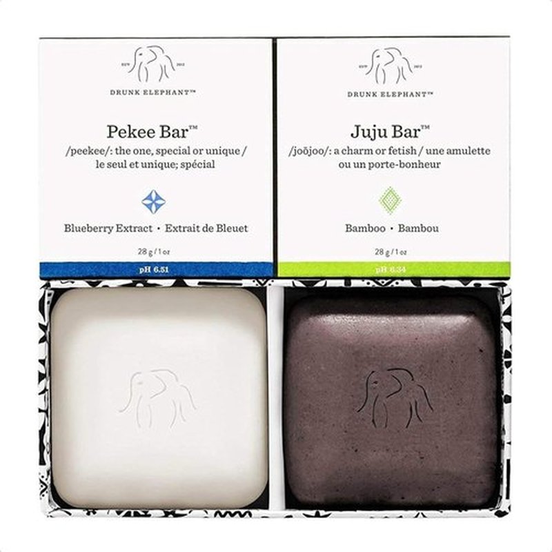 Drunk Elephant Juju & Pekee Baby Bar Duo - Clean Clinical Skincare | 28g Each - Cruelty-Free & Dermatologist-Tested
